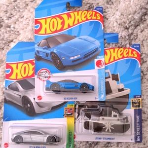 HOT WHEELS Tesla, Acura, Mickey mouse